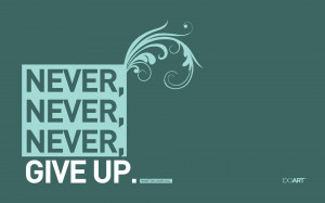 Winston Churchill Never Give Up wallpaper