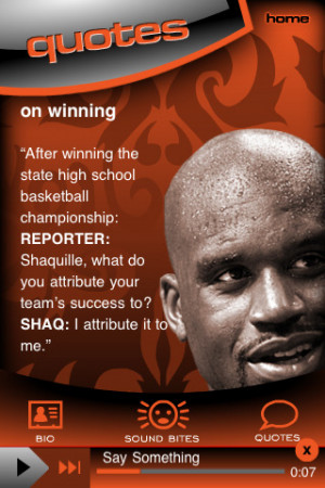 Shaq's new iPhone app beats his play on the court