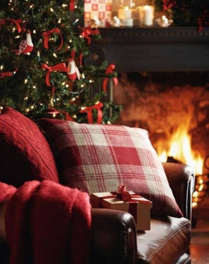... Carol Nelson. #Christmas #Quote Red Pillow, Christmas Tree, Fireplace