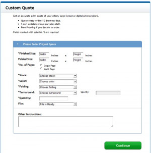 Online Printing Quotes