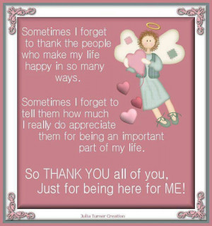 thank you for always being there for me.