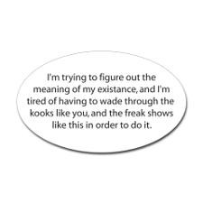 Michael Roswell Quotes Oval Sticker for