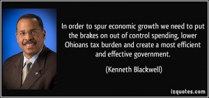 ... tax burden and create a most efficient and effective government