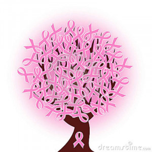 Breast Cancer Awareness ribbon tree