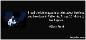 read the Life magazine articles about free love and free dope in ...