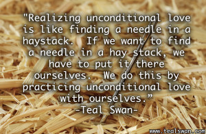 Needle in a Haystack Quote