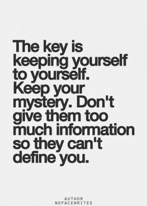 its my own private thing