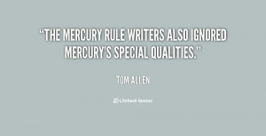 The mercury rule writers also ignored mercury's special qualities ...