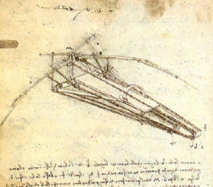 Leonardo: flying machines or theatre's gear