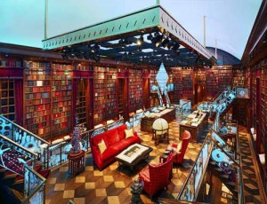 Jay Walker's home library. Wow. Don't know who he is, but I think I ...