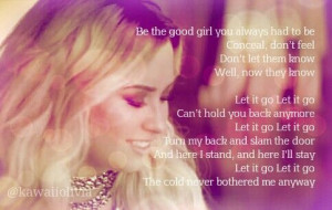 Let it Go Demi Lovato Lyrics: Demilovato, Quotes Lyrics Stuff, Frozen ...