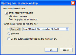 This figure shows the open Java proxy dialog box to connect to the ...