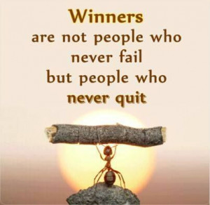 never quit!