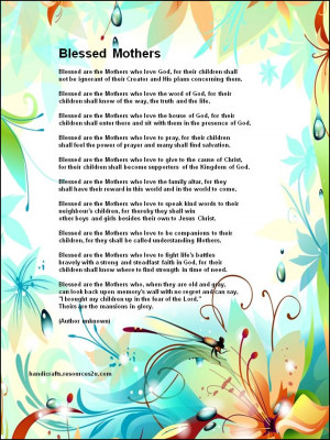 religious mothers day poems