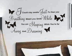Aerosmith Breathing wall sticker quote, decal music words quote lyrics ...