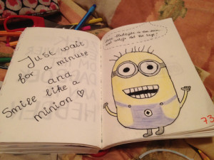 Most popular tags for this image include WTJ journal love minion