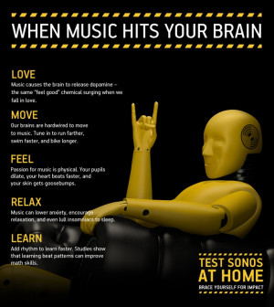 ... music: A few benefits of all the music on Earth... #music #infographic