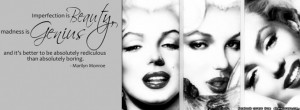 marilyn monroe quote facebook cover