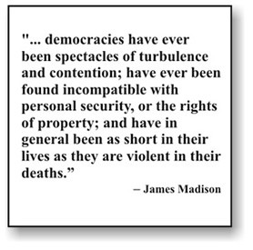 Knowing that a democracy is a government of men in which the tyranny ...