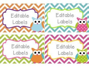 Owl Labels
