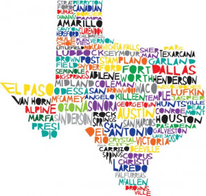 Texas cities! Ft. Worth, Wichita Falls, Laredo, San Antonio, Houston ...