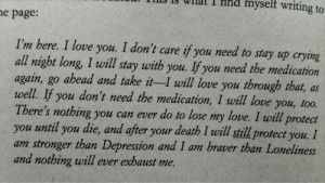 here, I love you. I don't care if you need to stay up crying all ...