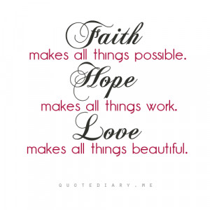faith hope love quotes