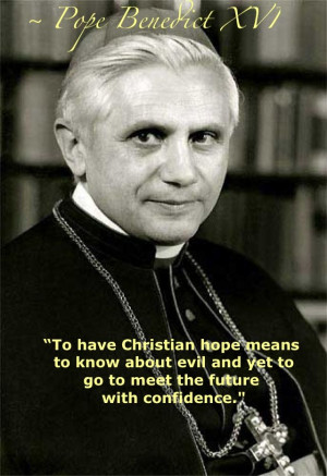Pope Benedict ...