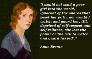 Anne Bronte (1820 - 1849), novelist and poet. Wrote 'Agnes Grey' and ...