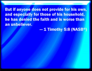 Timothy 5:8 Bible Verse Slides