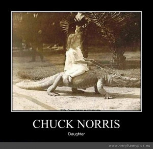 Tags: Chuck Norris , Crocodile , Daughter