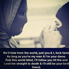 ride or die till the end together not together thats how its always ...