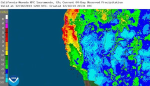 Inches Of Rain In California