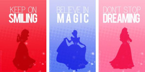 12 Disney Princess Silhouettes and Inspirational Quotes for wall art
