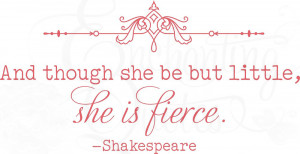 Vector Digital Quotes - Little But Fierce