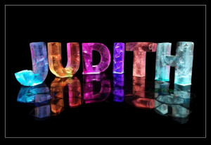 The Name Judy Means | The Name Judith in 3D coloured lights