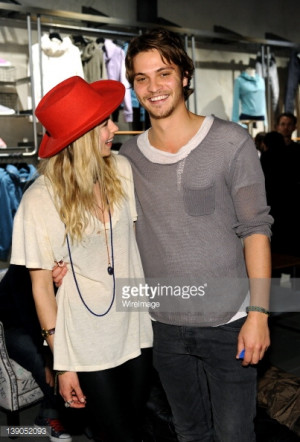 News Photo Gillian Zinser and Luke Grimes attend Converse West