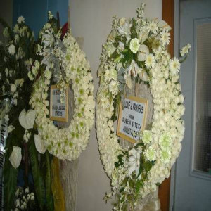 Flower Funeral Heart Wreath