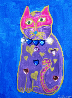 Laurel Burch Cat Crowd