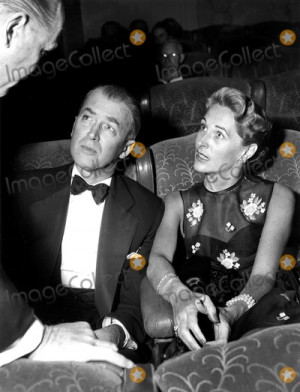 James Stewart Photo James Stewart and Wife Gloria 1956 Smp Globe
