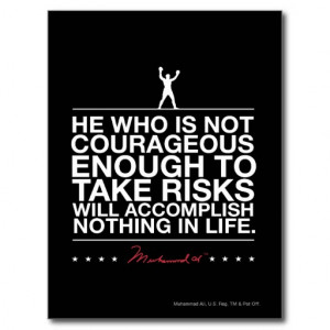 Courage quote - white post cards