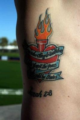 ... Corey Hart. The quote is from the Book of Jonah, Chapter 2, Verse 8