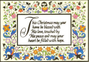 Christmas Blessing from Christmas Card