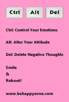 ... negative thoughts! Positive thinking, positive attitude quote. More