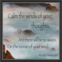 Peaceful thoughts for the day