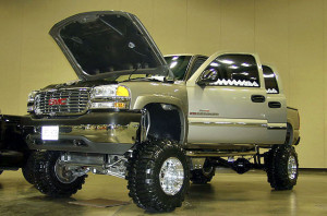 pick up car turn to big foot car extreme