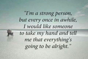 strong person . . .
