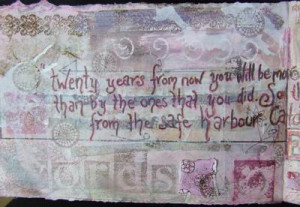 Art Journal Poems Quotes, Verses - Entry in Pearles Journal