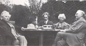 Edvard Grieg on the left and Percy Grainger in the middle.