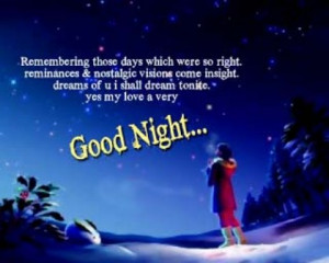 sweet good night picture messages